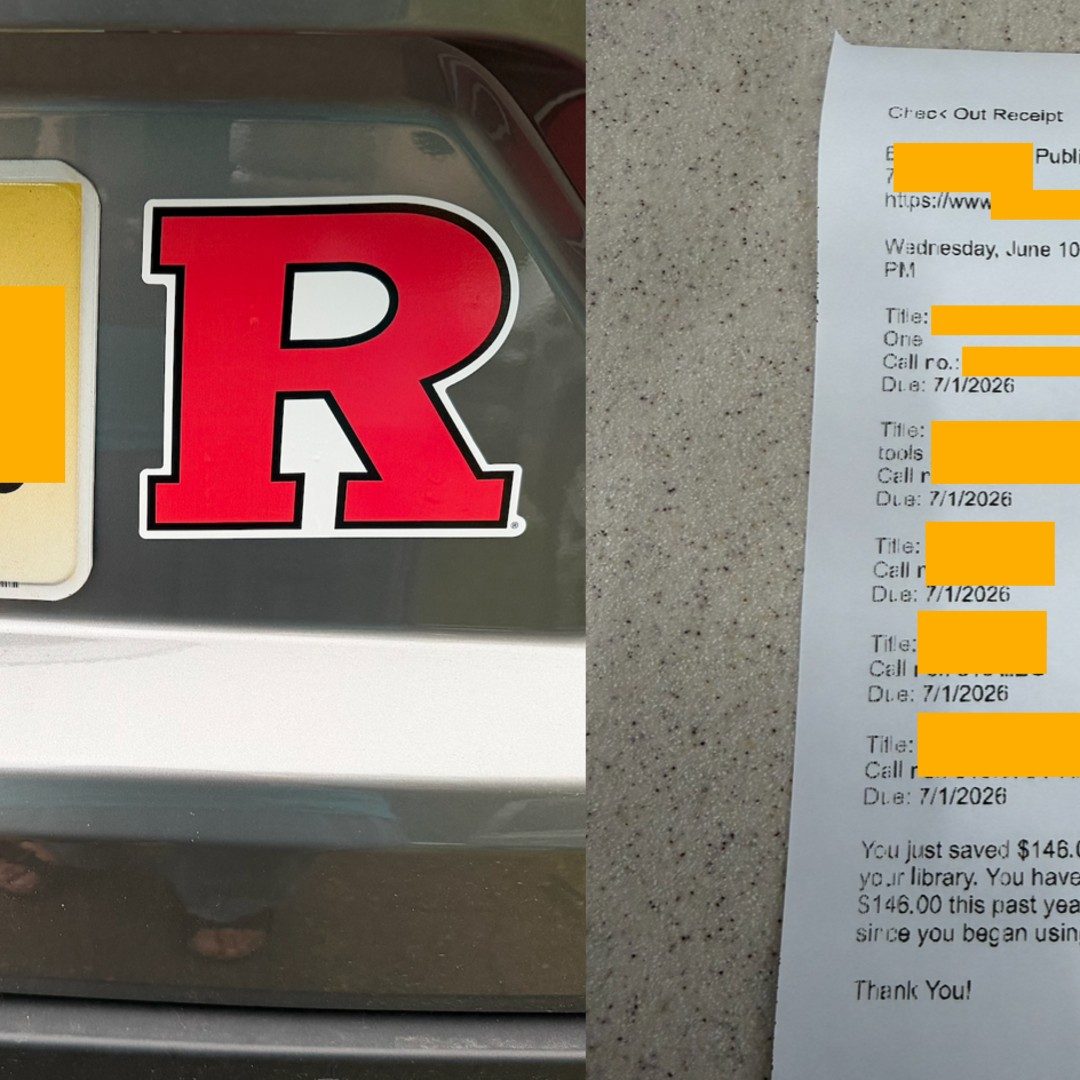 june 2026 -- added a rutgers sticker to my car #math (fyi i check out ebooks all the time, for years)
