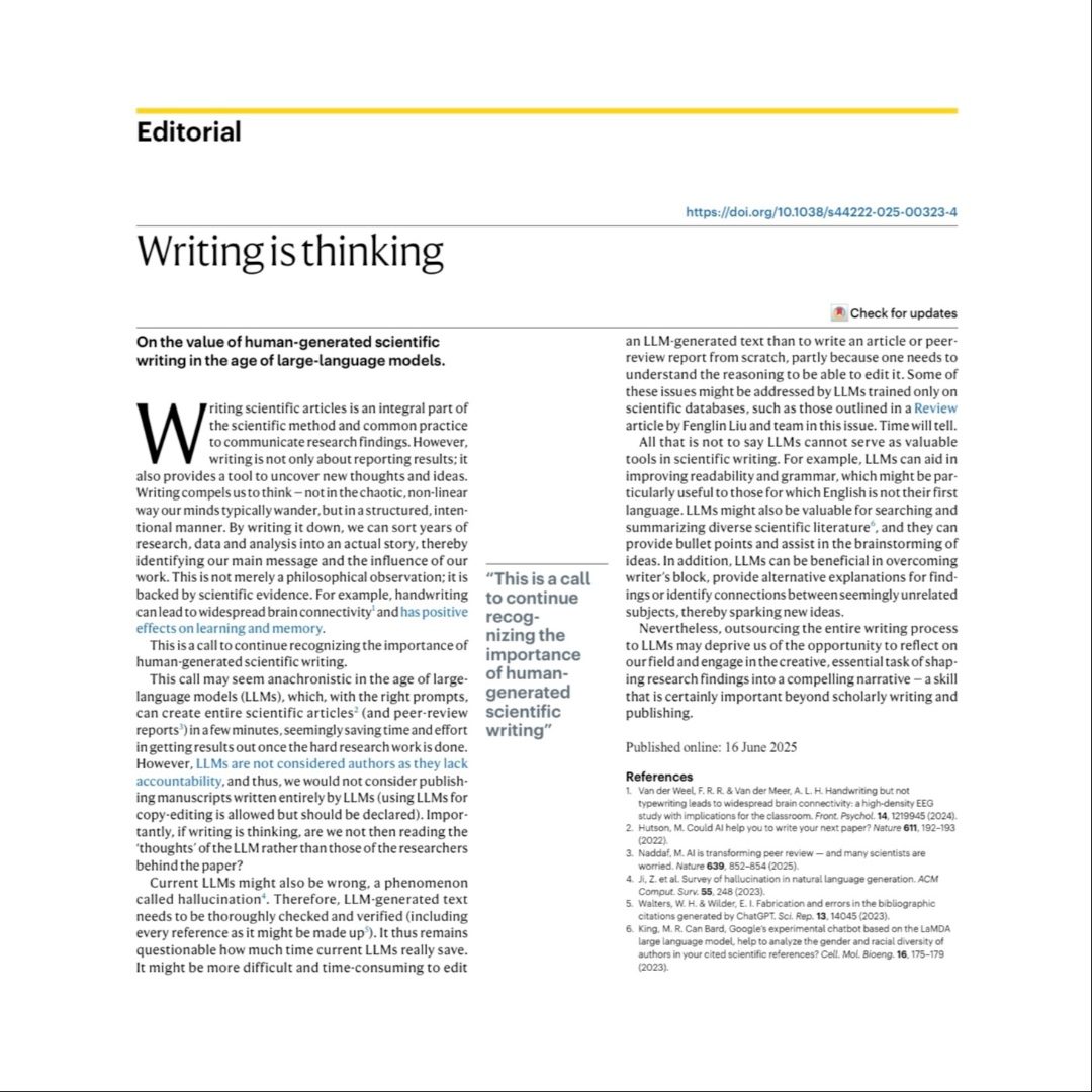 writing is thinking